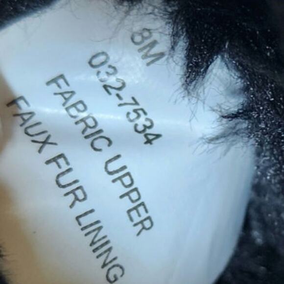 Arizona Black Size 8 Faux Fur Booties - Picture 6 of 6